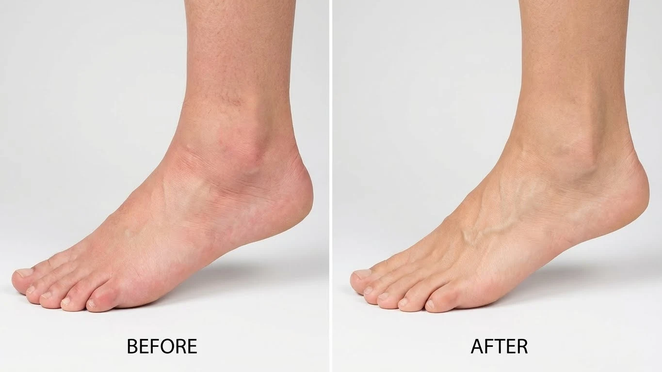 Improved foot circulation and skin tone after 30 days of use